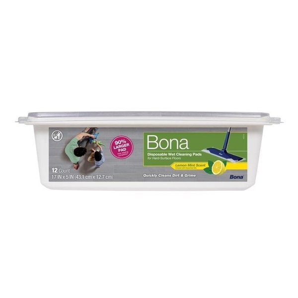 Bona Plant-Based Pulp Cleaning Wipes 5 in. W X 17 in. L 12 pk AX0003623